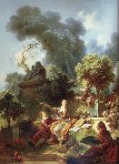 Jean-Honore Fragonard The Lover Crowned oil